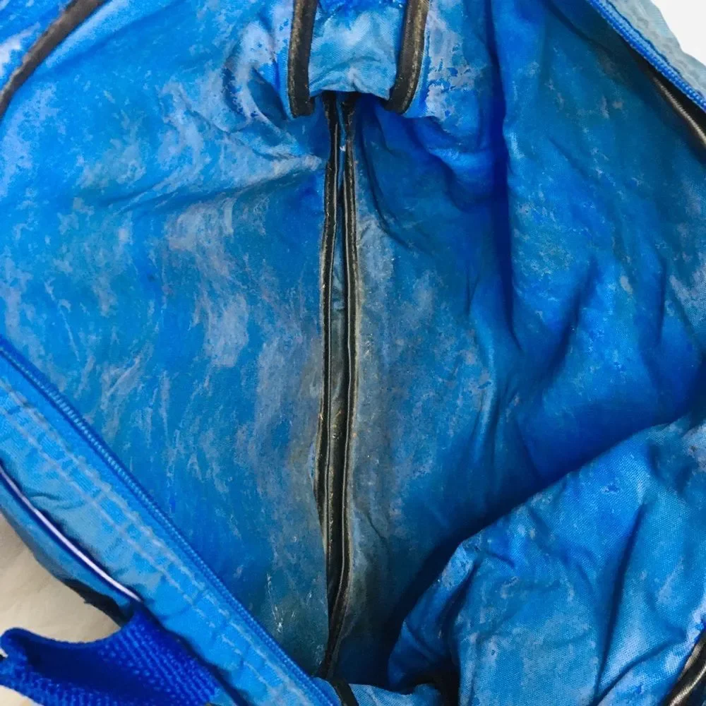 VTG 1990s Golden State Warriors NBA Basketball Blue & Gold Duffle Bag RARE.